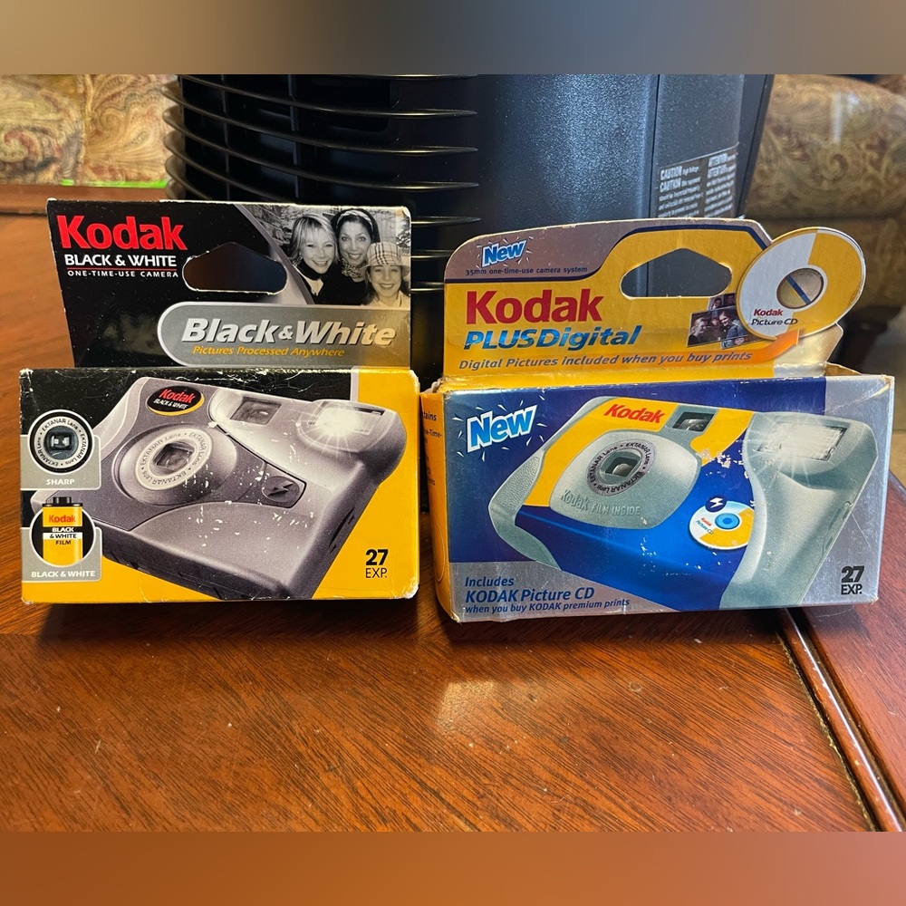Two Vintage Y2K Kodak Disposable Cameras
